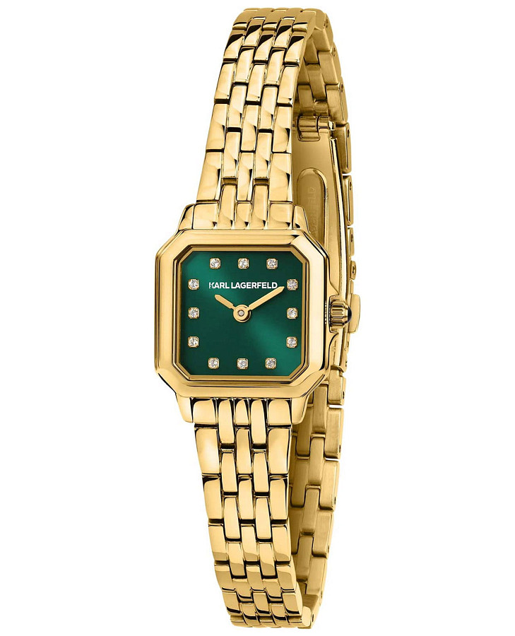 Часы Karl Lagerfeld Icon Square Mini R0553111504 — женские, зеленый