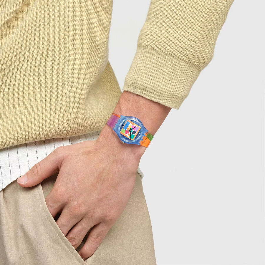 Часы Swatch Gent Biosourced Standart SO28Z127 — цветной, пластик
