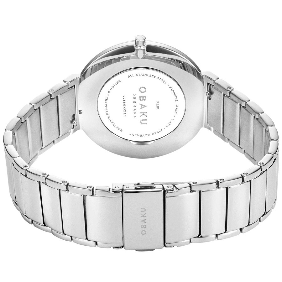 Часы Obaku Links V258GXCISC — сталь металл, Дания