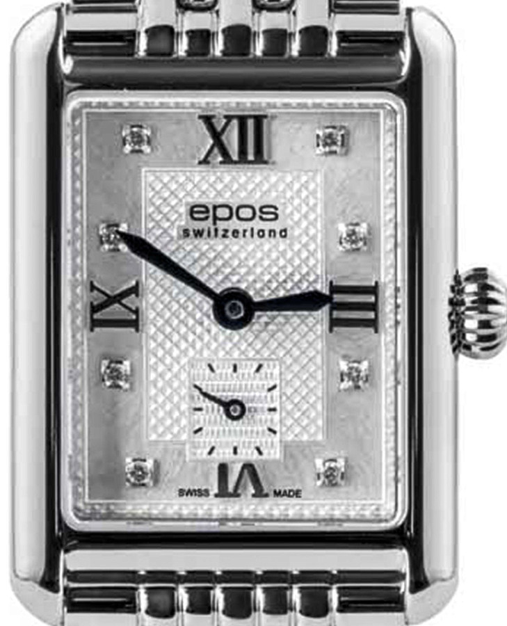 Часы Epos Ladies 8002.702.20.80.30 — кварцевые, металл сталь