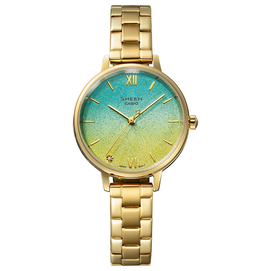 Часы Casio Sheen SHE-4548G-2A — кварцевые, сталь металл
