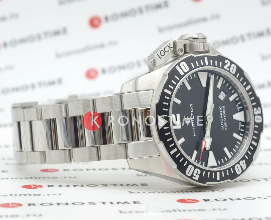 Часы Hamilton Khaki Navy Frogman H77605135 — нержавеющая сталь, мужские