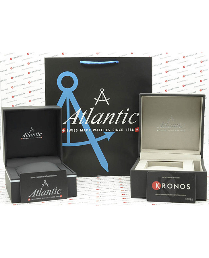 Часы Atlantic Seaflight 70351.41.51 — мужские, кожаный