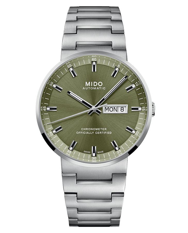 Часы Mido Commander Icone M031.631.11.091.00 — мужские, зеленый