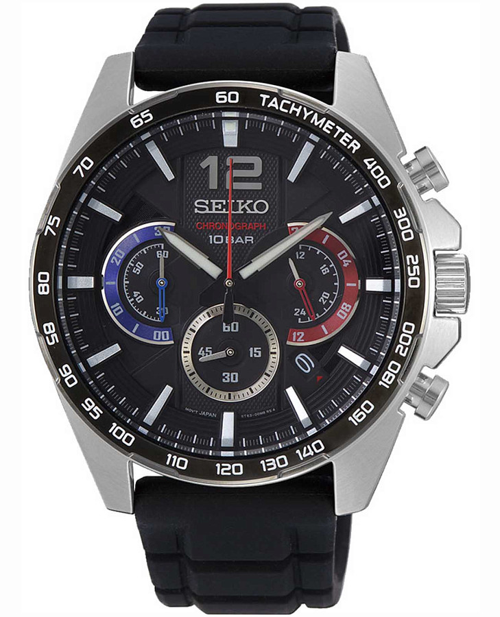 Часы Seiko Discover More SSB347P1 — мужские, черный