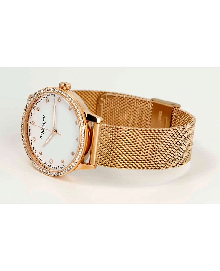 Часы Stuhrling Dorset 3904.4 — золотой, металл сталь