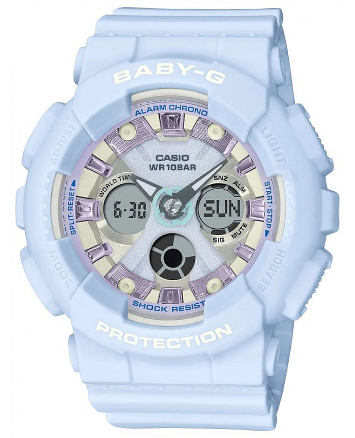 Часы Casio Baby-G BA-130WP-2A — женские, синий