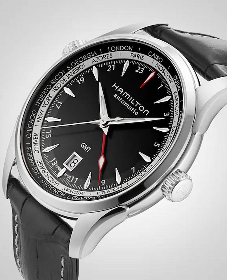 Часы Hamilton Jazzmaster GMT Auto H32695731 — металл сталь, Швейцария