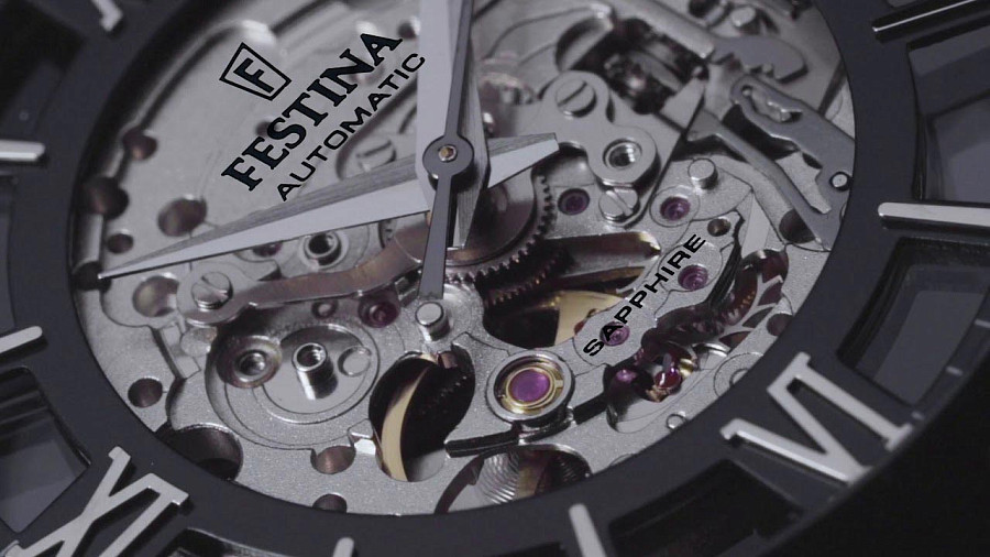 Часы Festina Automatic F20535/1 — сталь металл, сталь c pvd покрытием