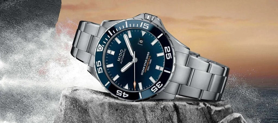 Часы Mido Ocean Star Diver 600 M026.608.11.041.00 — сталь металл, нержавеющая сталь