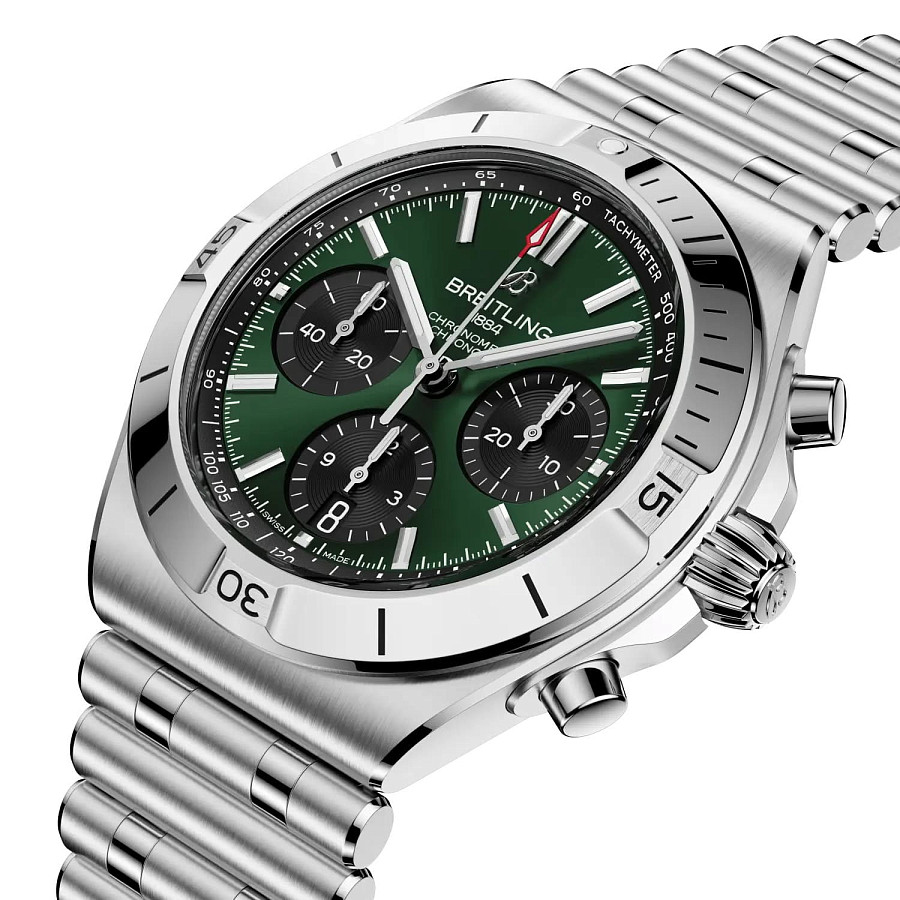 Часы Breitling Chronomat B01 Chronograph 42 AB0158101L1A1 — механические, сталь металл