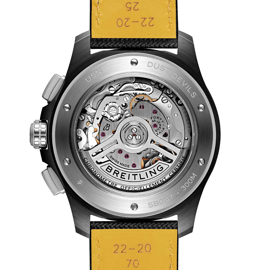 Часы Breitling Avenger B01 Chronograph 44 Night Mission Usn Dust Devils SB01473A1B1X1 — кожаный, мужские