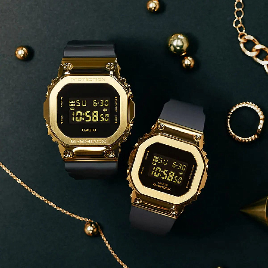 Часы Casio G-Shock GM-S5600GB-1DR (GM-S5600GB-1) — сталь металл пластик, полимер
