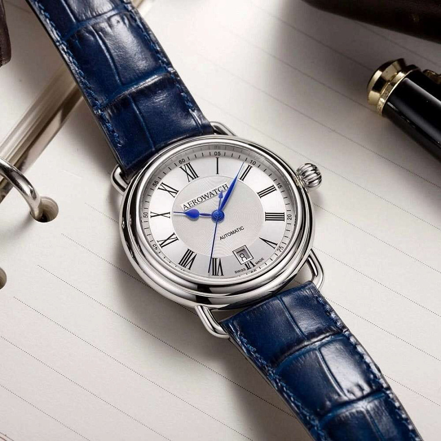 Часы Aerowatch 1942 60900 AA26 — механические, сталь металл