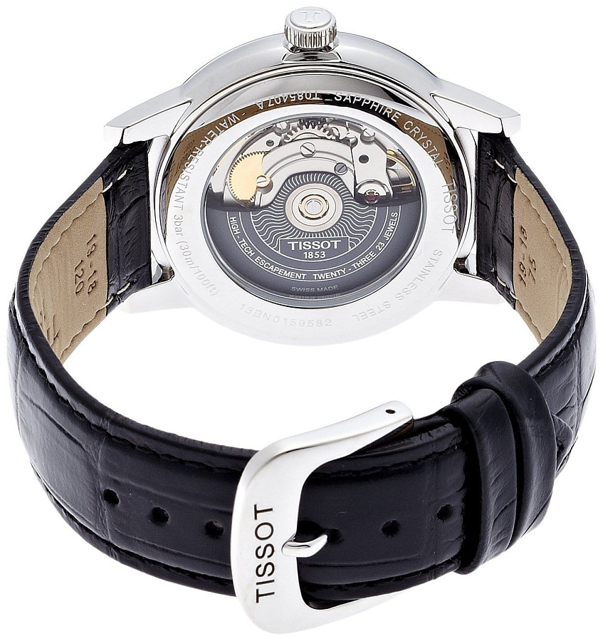 Часы Tissot Carson Powermatic 80 T085.407.16.013.00 — механические, сталь металл