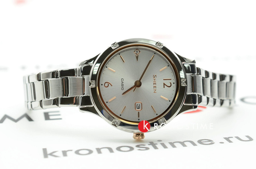 Часы Casio Sheen SHE-4533D-7AUER — Япония, кварцевые