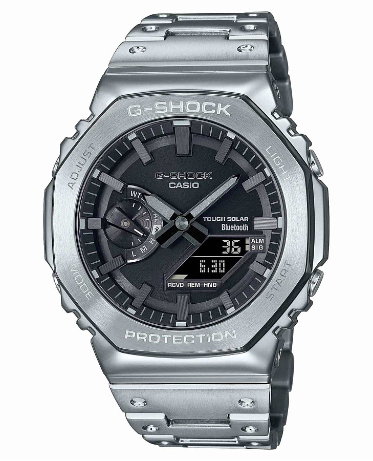 Часы Casio G-Shock GM-B2100D-1ADR (GM-B2100D-1A) — мужские, серый