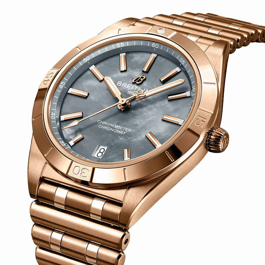 Часы Breitling Chronomat Automatic 36 R103801A1G1R1 — механические, золото