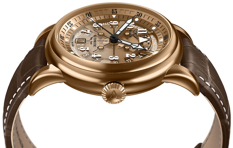 Часы Aviator Douglas Day-Date Meca-41 V.3.36.8.290.4 — металл сталь, Швейцария