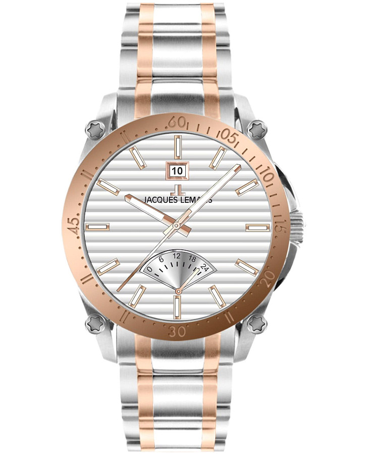Часы Jacques Lemans Derby 1-2202R — мужские, серебристый
