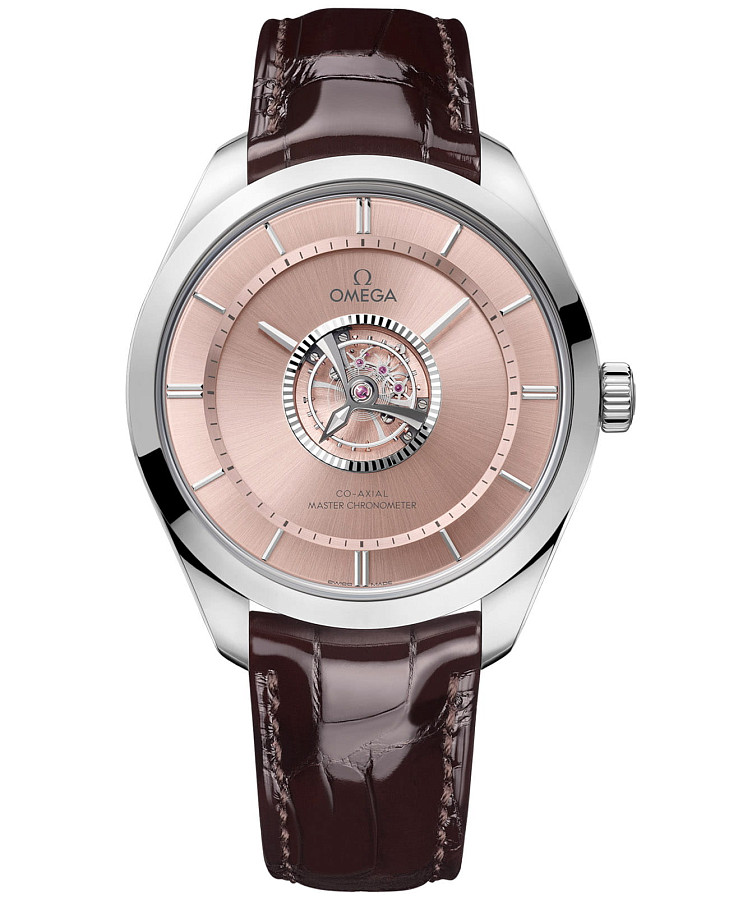 Часы Omega De Ville Tourbillon 529.53.43.22.99.001 — мужские, коричневый