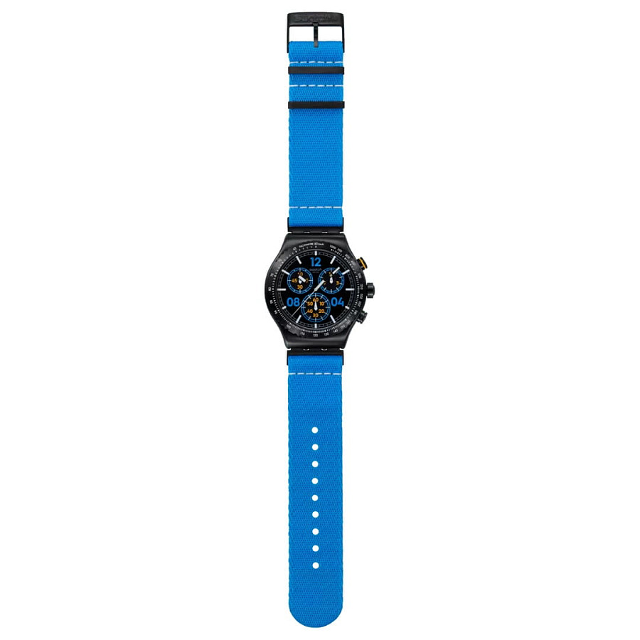 Часы Swatch Moments In Blue YVB100 — тканевый, мужские