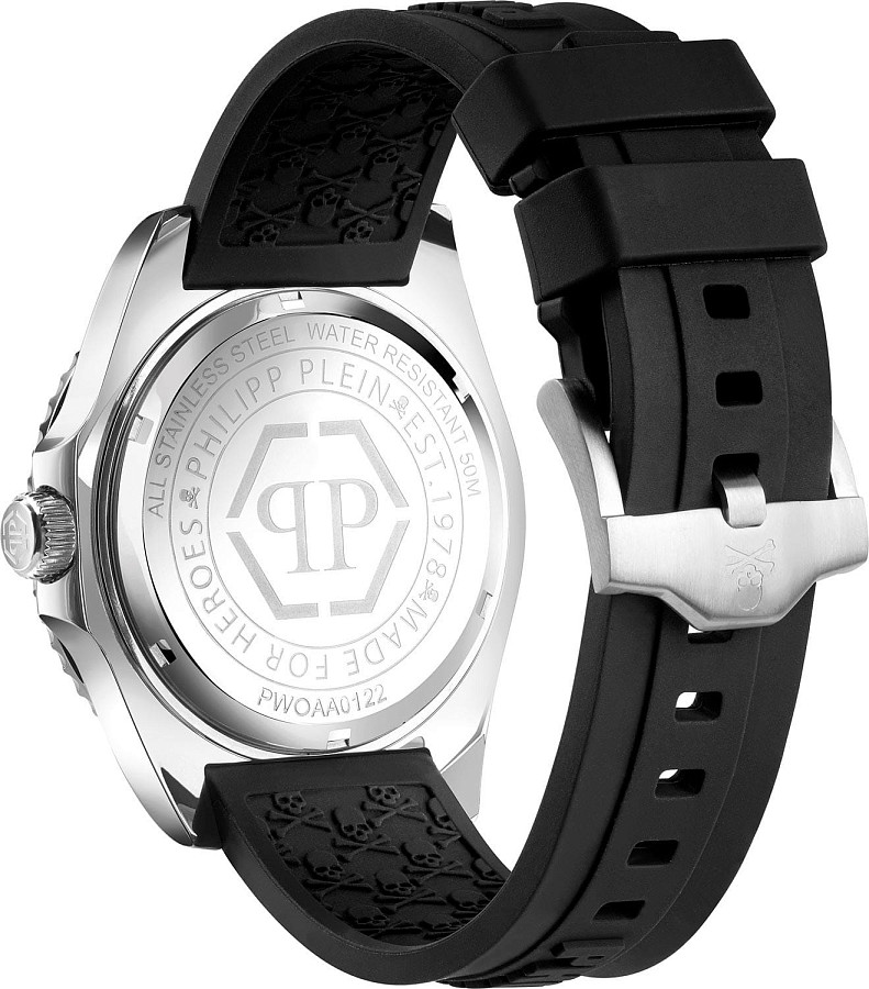 Часы Philipp Plein The Skull PWOAA0122 — силикон, мужские