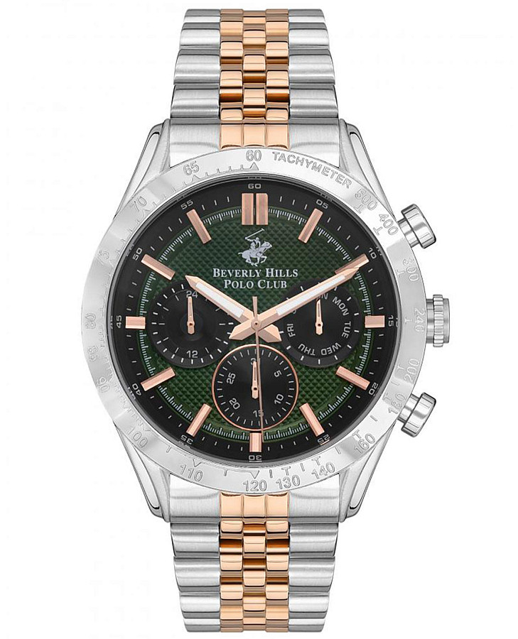 Часы Beverly Hills Polo Club BP3316X.370 — мужские, зеленый