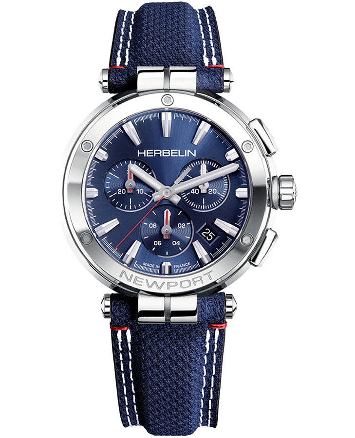 Часы Herbelin Newport Chrono 37658AP15BL — мужские, синий