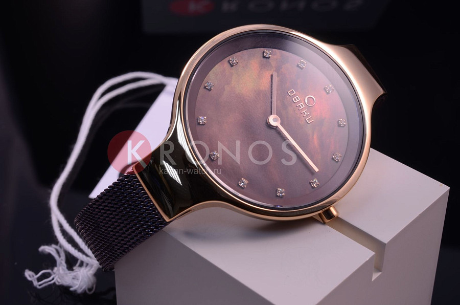 Часы Obaku V173LXVNMN — сталь с ip покрытием, женские