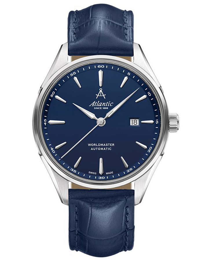 Часы Atlantic Worldmaster Automatic 52759.41.51S — мужские, синий