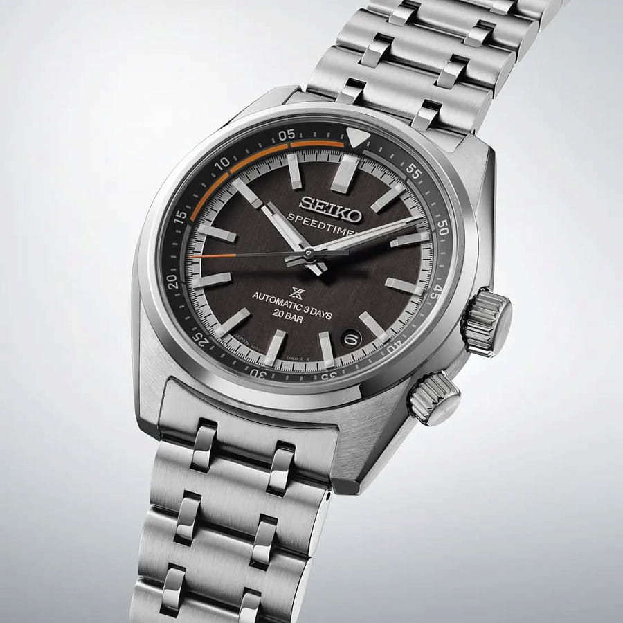 Часы Seiko Prospex Speedtimer SPB515J1 — черный, металл сталь