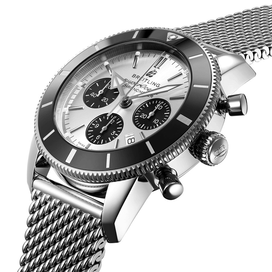 Часы Breitling Superocean Heritage B01 Chronograph 44 AB0162121G1A1 — механические, металл сталь
