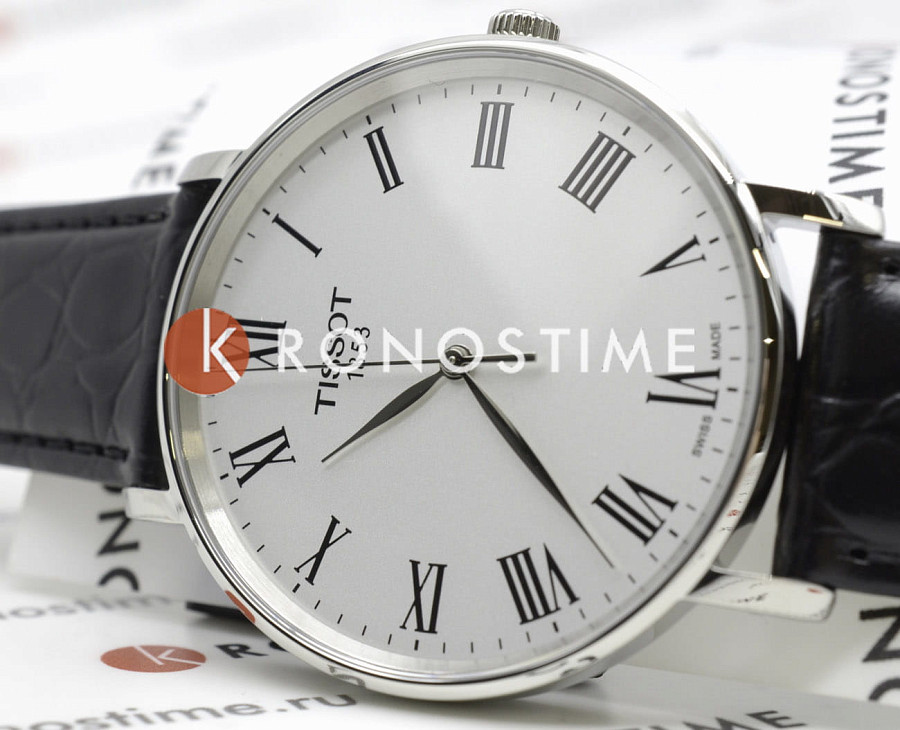 Часы Tissot Everytime T143.410.16.033.00 — кожаный, мужские