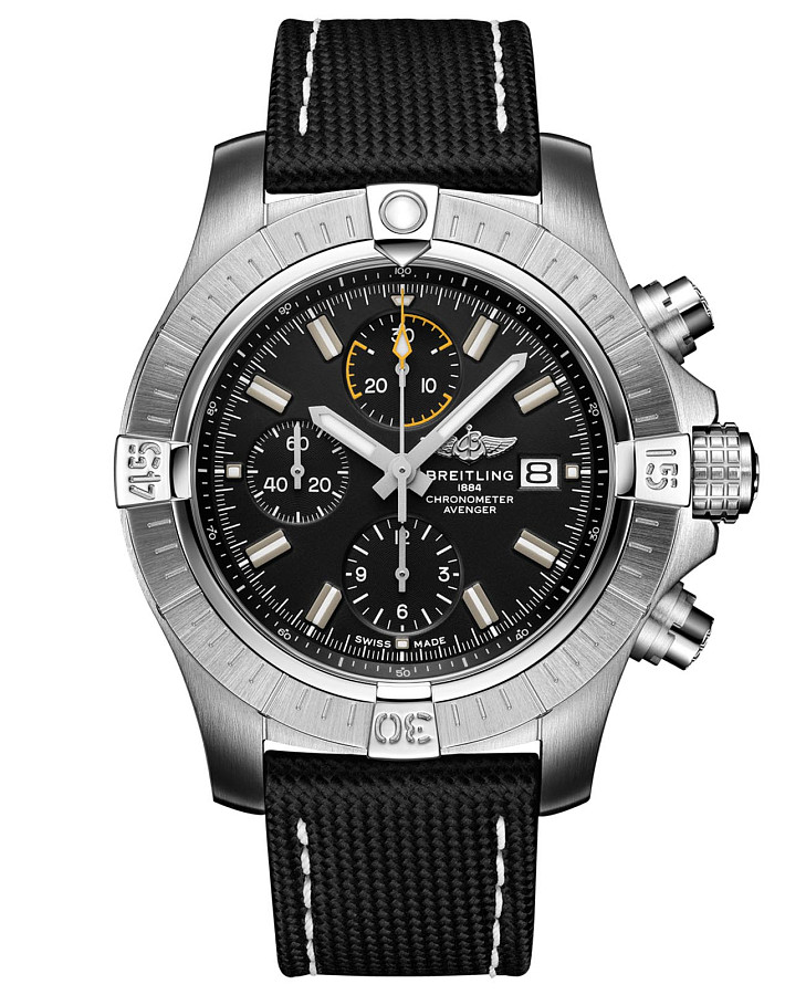Часы Breitling Avenger Chronograph 45 A13317101B1X2 — мужские, черный