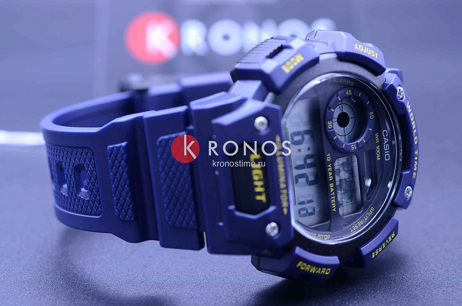 Часы Casio Collection AE-1400WH-2A — кварцевые, пластик