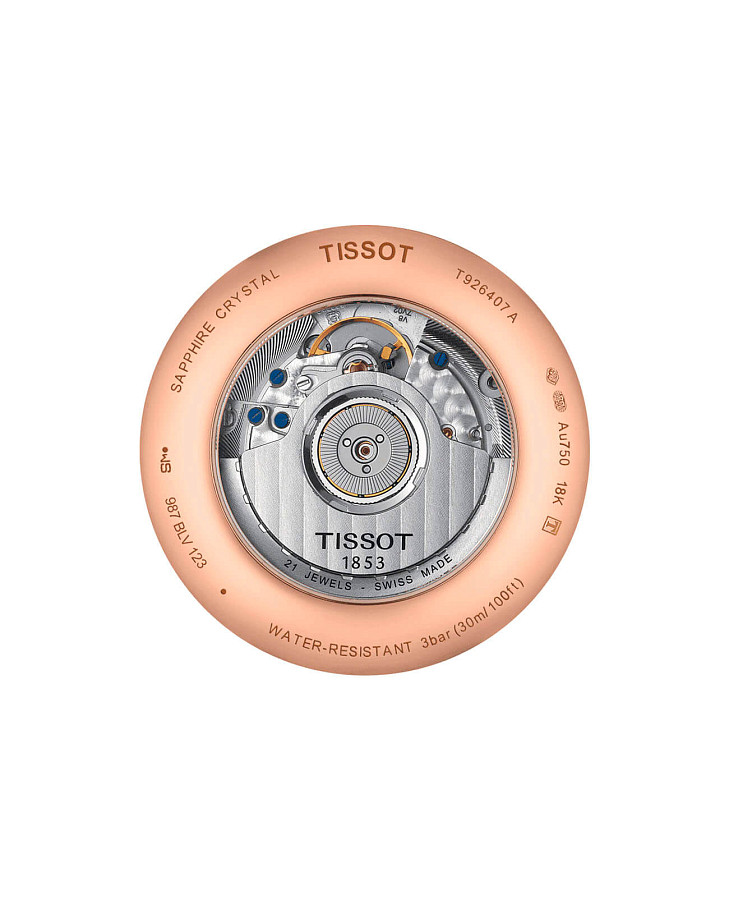 Часы Tissot Excellence Automatic 18K Gold T926.407.76.041.00 — механические, металл золото
