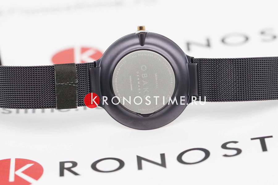 Часы Obaku Mesh V269LXXNMN — сталь металл, Дания
