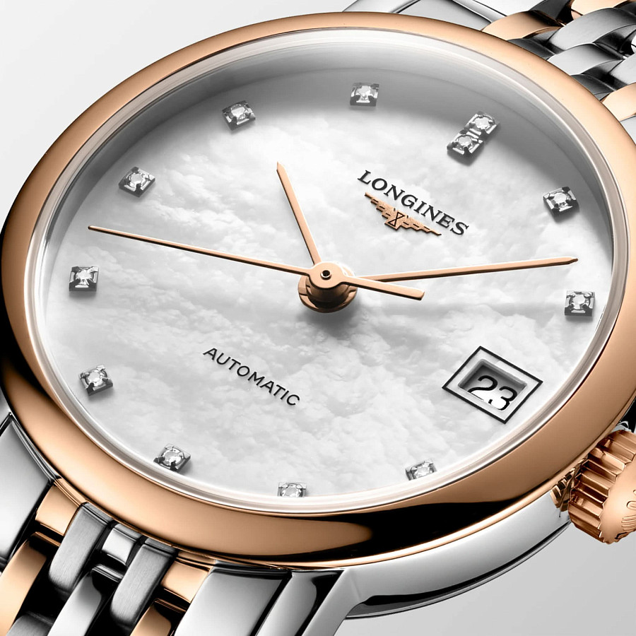 Часы Longines Elegance Elegant Collection 25.50 mm L4.309.5.80.7 — нержавеющая сталь с pvd-покрытием, женские