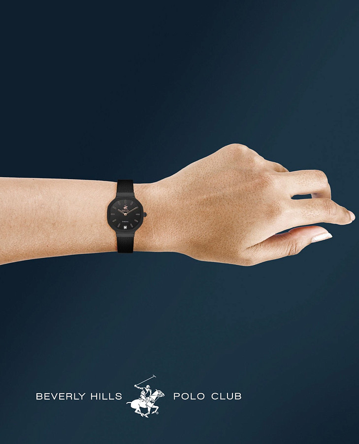 Часы Beverly Hills Polo Club Quartz BP3621X.650 — нержавеющая сталь с ip-покрытием, женские