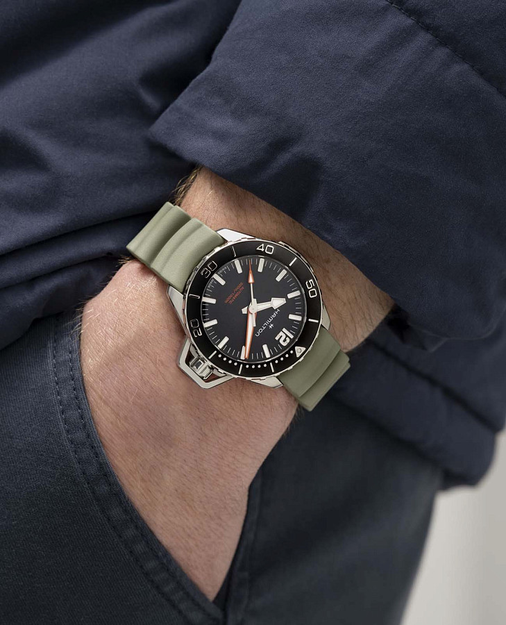Часы Hamilton Khaki Navy Frogman Auto H77455331 — артикул H77455331