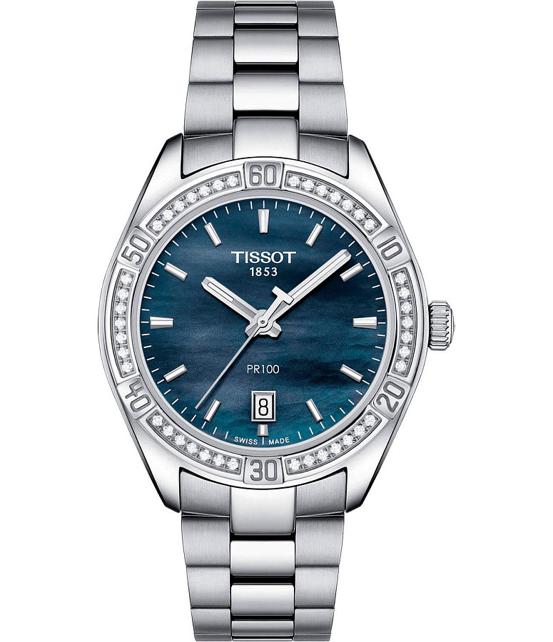 Часы Tissot PR 100 Lady Sport Chic Special Edition T101.910.61.121.00 — женские, перламутровый