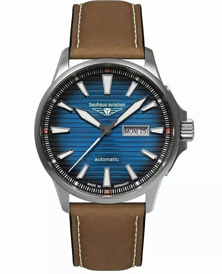 Часы Bauhaus Aviation Automatic Titanium 28623 — мужские, синий