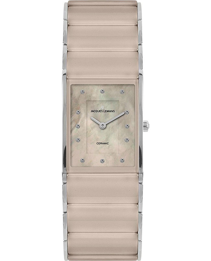 Часы Jacques Lemans High Tech Ceramic 1-1940N — женские, перламутровый