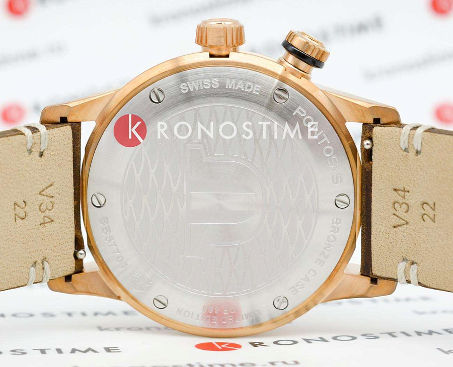 Часы Maurice Lacroix Pontos S Diver PT6248-BRZ01-330-3 — кожаный, мужские