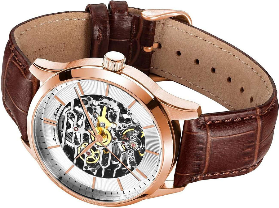 Часы Михаил Москвин Elegance 1507S3L2 — механические, сталь металл