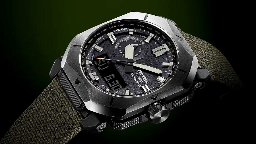 Часы Casio Pro Trek PRW-6900YB-3DR (PRW-6900YB-3) — пластик, мужские