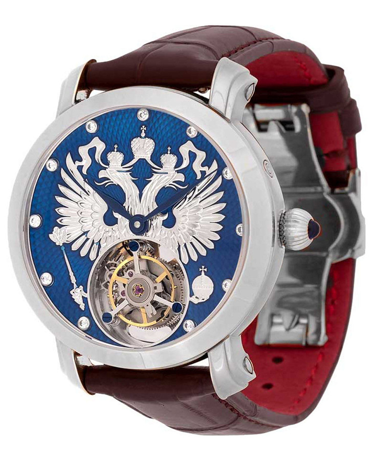 Часы Слава "Слава России" 2460872/300-3400 — мужские, синий