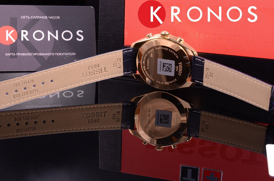 Часы Tissot PR 100 Сhronograph T101.417.36.031.00 — кожаный, мужские