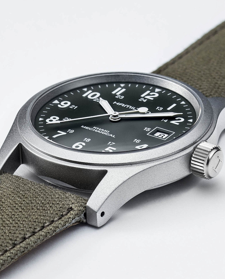 Часы Hamilton Khaki Field Mechanical H69439363 — механические, сталь